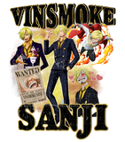 Discover Vinsmoke Sanji Anime Vintage Style T-Shirt!