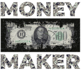 Discover Money Maker with Dollar Bills Design
