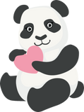 Discover Cute Panda heart love