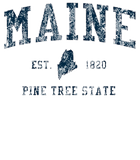 Discover Retro Maine Vintage State T Shirt