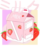 Discover Japanese Kawaii Strawberry Milk Shake Carton T-Shirt