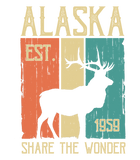 Discover Vintage Sports Design Alaskan Elk for Alaska Day T-Shirt