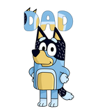 Discover Bluey Bandit Dad Tank Tops