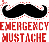 Discover Emergency Emergency Mustache scissors cut out dash