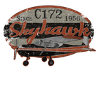 Discover Cessna 172 Skyhawk Airplane Vintage Retro Design T-shirt