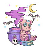 Discover Kawaii Cute Bear Pastel Goth Paste Melo Kawaii Pastel Goth Cute Creepy Bear Witch Voodoo Doll Skull T-Shirts