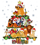 Discover Lion King Characters Christmas Tree Shirt, Disney Christmas Shirt