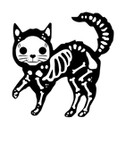 Discover Funny Cat Skeleton Halloween T-Shirt T-shirt