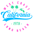 Discover West Coast California Long Beach USA Surfer T-shirt
