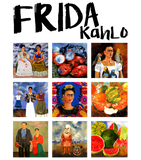 Discover Frida Kahlo Artworks Paints Collage T Shirt