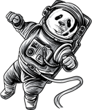 Discover Astronaut Panda in Space Panda Bear Astropanda