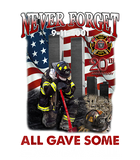 Discover Never Forget 9-11-2001 20th Anniversary Funny Firefighters T-Shirt