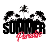 Discover Summer Paradise Banner Palms Symbol