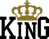 Discover king crown design textlogo cool