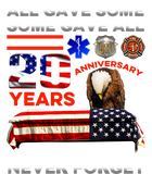 Discover 9/11/2001 Firefighter All Gave Some Some Gave All Eagle Print On Back T-Shirt - 9/11 20th Anniversary Shirt