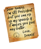 Discover Political Humor Letter To Pelosi - President Trump