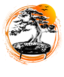 Discover Bonsai T Shirt Japanese Trees Zen Buddhist Orange