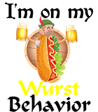 Discover I'm On My Wurst Behavior German Flag Oktoberfest Beer T-Shirt