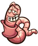 Discover Cartoon earthworm