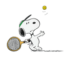 Discover Snoopy "Big Serve" Tennis Tee