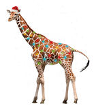 Discover Giraffe Tree Light Christmas Sweater Xmas Animal Sweatshirt