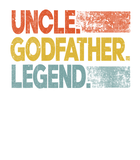 Discover Mens Retro Uncle Godfather Legend Funny Uncle Shirt Father's Day T-Shirt