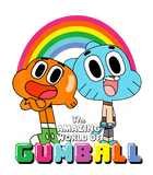 Discover CN The Amazing World Of Gumball & Darwin Rainbow Portrait T-Shirt