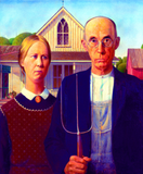 Discover American Gothic by Grant Wood