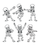 Discover Dancing Skeletons Dance Challenge T Shirt