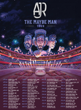 Discover AJR Announce 2024 The Maybe Man Tour Poster - AJR band poster