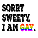 Discover Sorry Sweety I am gay LGBT Gay Pride Rainbow