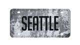 Discover Seattle (Blue Metal Driver License Plate)
