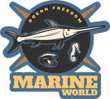 Discover marine world logo