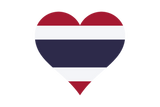 Discover Thailand thai flag heart