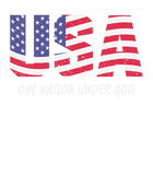 Discover Womens One nation under god American Flag USA V-Neck T-Shirt
