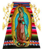 Discover Our Lady of Guadalupe Virgin Mary Mexico Zarape T Shirt