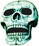Discover skull greenish