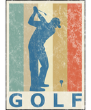 Discover Retro Vintage Style Golf Player Golfer Sports Game T-Shirts
