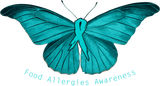 Discover Food Allergy Awareness - Teal Butterfly - T-Shirts