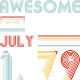 Discover Vintage Awesome Since July 1979 40th Birthday T-Shirts