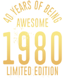 Discover vintage 1980 40th birthday gift T-Shirts