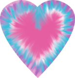 Discover Pastel heart colored tie dye T-Shirts