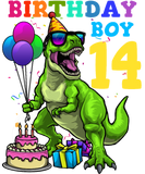 Discover 14th Birthday Birthday Boy 14 Dinosaur T-Shirts