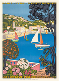 Discover 1926 FRANCE Summer On The Cote Azur Travel Poster T-Shirts