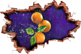 Discover Oranges Inside Wall