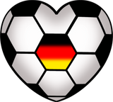 Discover Soccer heart germany flag