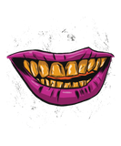 Discover Big mouth with golden teeth