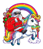 Discover Christmas Santa Riding Unicorn Xmas T Shirt
