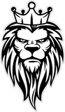 Discover BW Lion with crown, King Lion