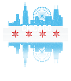 Discover Vintage Chicago Illinois Flag Tees Skyline Shirt Men Women T-Shirt